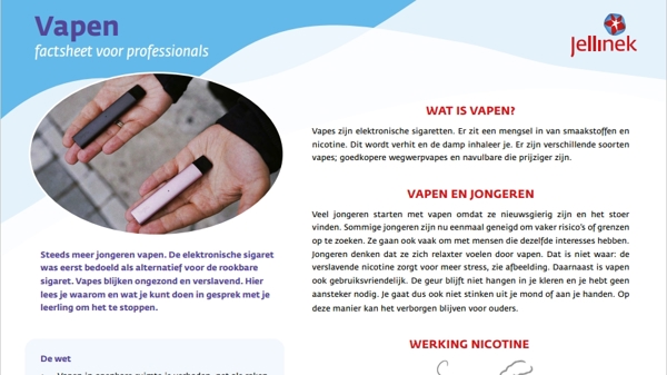 Factsheet vapen onderwijs